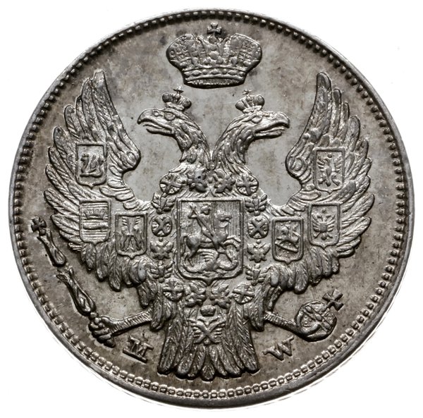 15 kopiejek = 1 złoty 1837, Warszawa; wąska tarc