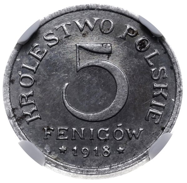 5 fenigów 1918 F, Stuttgart