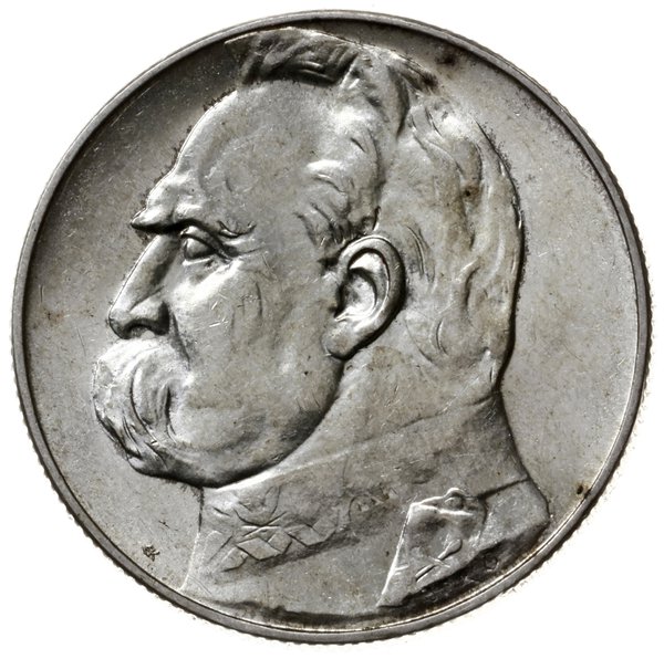 5 złotych 1936, Warszawa; Józef Piłsudski; Parch
