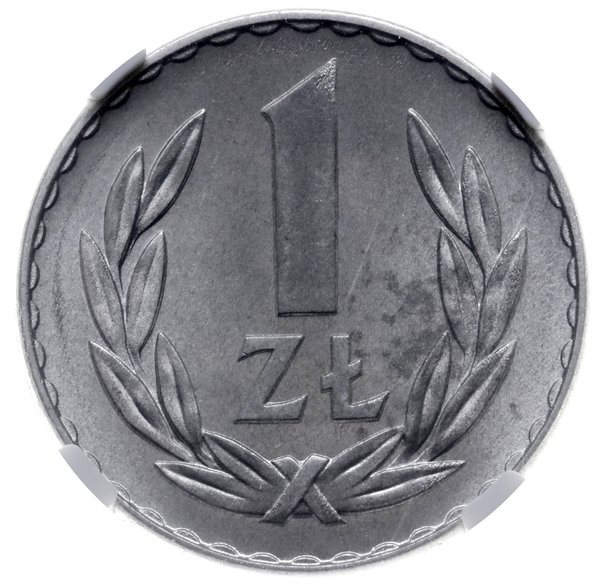 1 złoty 1957, Warszawa; Parchimowicz 213a; alumi