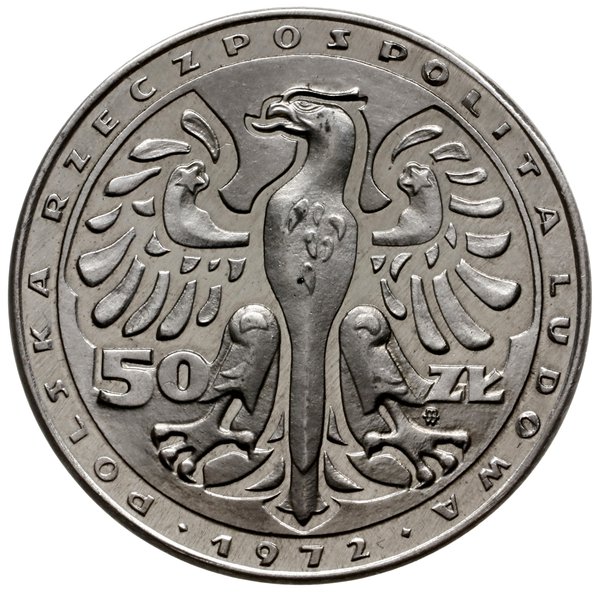 50 złotych 1972, Warszawa; Fryderyk Chopin, bez 