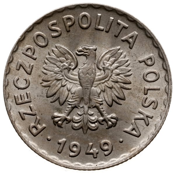 1 złoty 1949, Warszawa