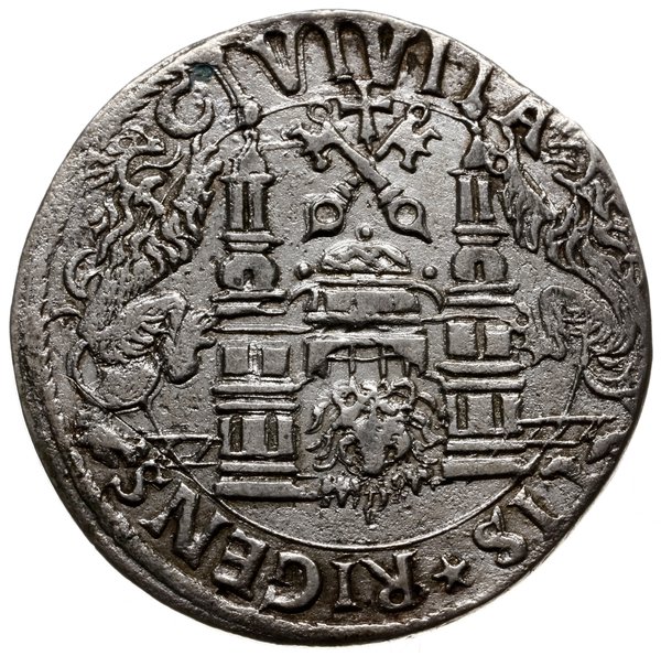 1/2 marki 1565, Ryga; odmiana z napisem RIGENS; 