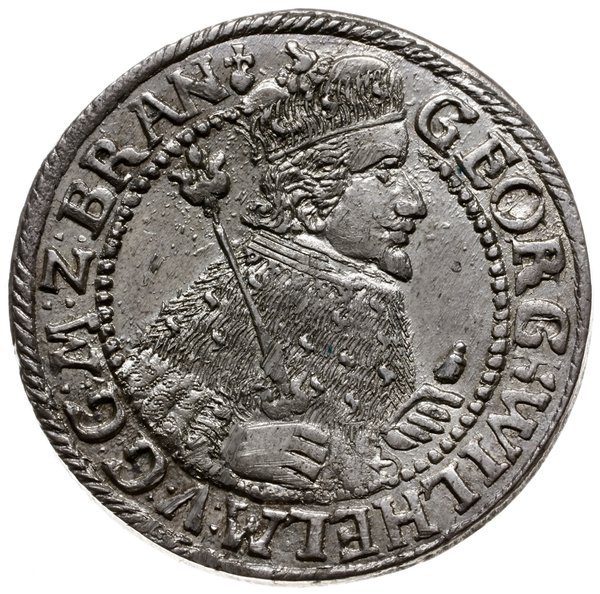 ort 1624, Królewiec; popiersie księcia w płaszcz