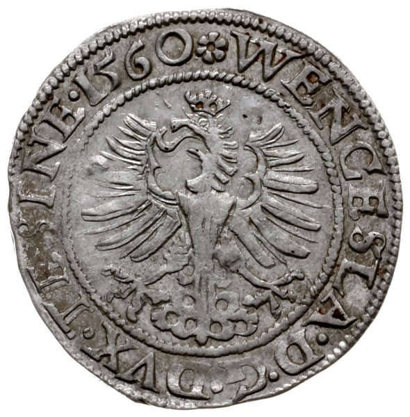 grosz 1560, Cieszyn; F.u.S. 2952; bardzo rzadki 