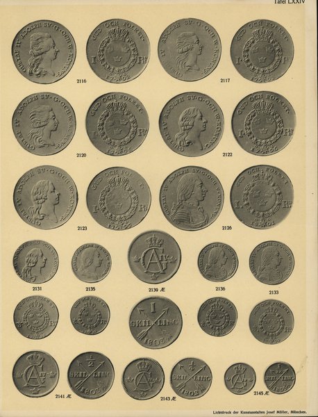 Adolph Hess Nachf. - Sammlung des Herrn L. E. Bruun in Kopenhagen - Schwedische Münzen