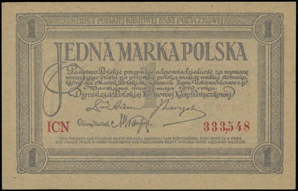 1 marka polska 17.05.1919