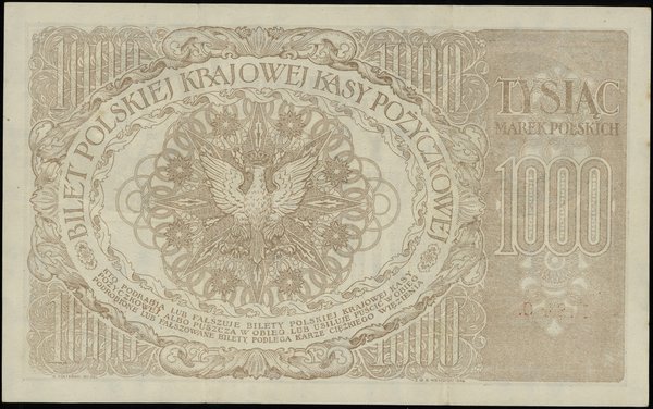 1.000 marek polskich 17.05.1919; seria III-G, nu