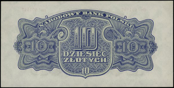 10 złotych 1944, w klauzuli OBOWIĄZKOWE, seria Bn, numeracja 601443