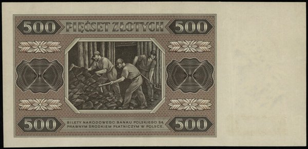 500 złotych 1.07.1948, seria BB, numeracja 3636060