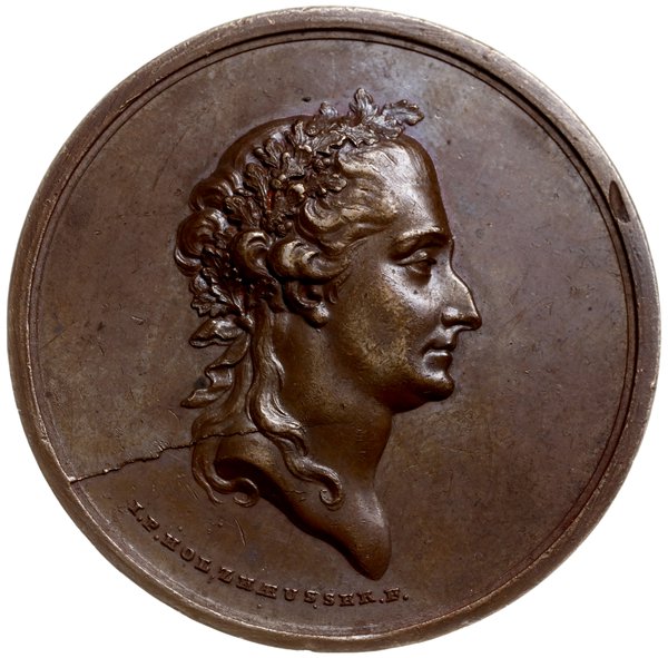 medal autorstwa Holzhaeussera wybity w 1777 roku