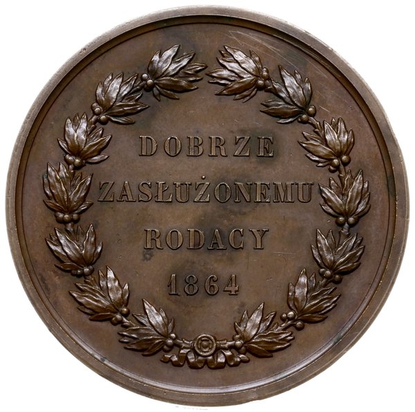 medal autorstwa Alberta Barre’a wybity w 1864 r.