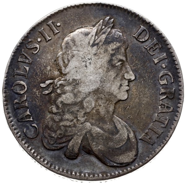 korona 1671, starszy typ popiersia, na obrzeżu V