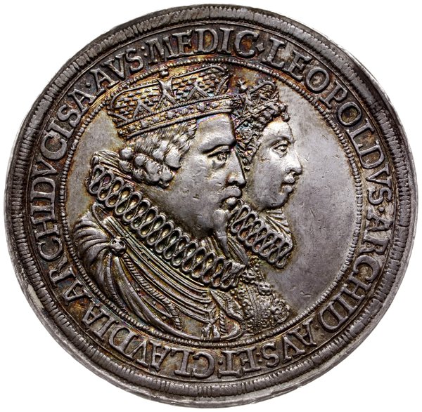 dwutalar bez daty, Hall, wybity z okazji ślubu arcyksięcia z Klaudią Medycejską w 1626 r. (emisja z 1635 r.)