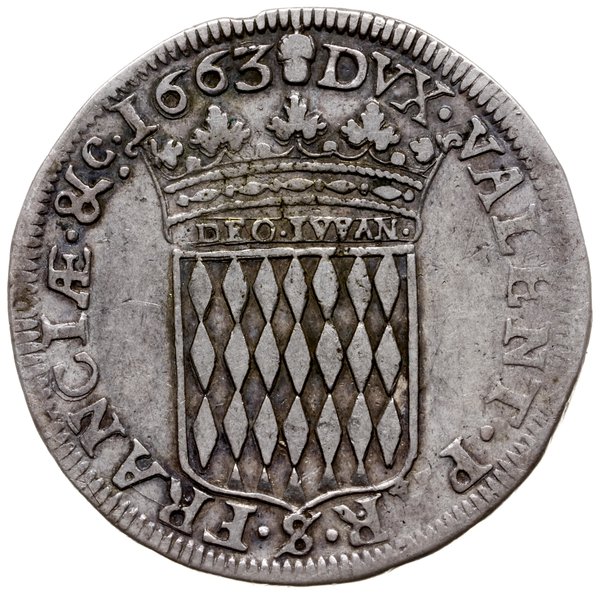 1/2 ecu (1/2 scudo, 30 soli) 1663; starsze popie