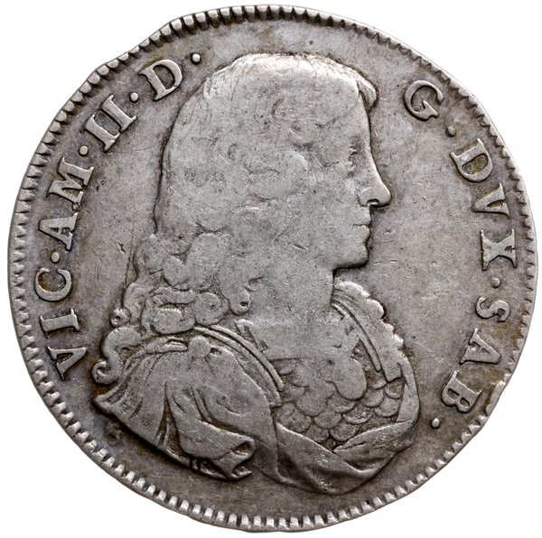 1/2 scudo bianco 1681, Turyn; srebro 13.35 g, ba