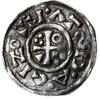 denar 1009-1024, mincerz Id; Popiersie króla w prawo / Krzyż z kółkiem, trójkątem i dwiema potrójn..