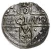 denar 1018-1026, mincerz Aza; Napis HEINRICVS DVX wkomponowany w krzyż / Dach kaplicy, pod nim AZO..