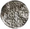 denar 1018-1026, mincerz Ag; Napis HEINRICVS DVX wkomponowany w krzyż / Dach kaplicy, pod nim CCCH..