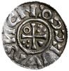 denar 1025-1027, mincerz Ag; Popiersie króla w prawo / Krzyż z kółkiem, trójkątem i dwiema potrójn..