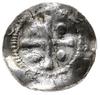 denar, 1. ćwierć XI w.; Aw: Krzyż z kulkami w ką