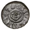 denar 1097-1107, mennica Wrocław; Aw: Krzyż w formie swastyki, BOLEXSLAVS; Rw: Głowa z perełkową f..