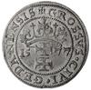 grosz 1577, Gdańsk; odmiana bez znaku Kawka nad głową Chrystusa, grosz wybity w czasie, gdy zarząd..