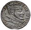 trojak 1590, Ryga; rzadki typ monety z dużą głową króla; Iger R.90.2.c (R2), K.-G. 16; pięknie zac..