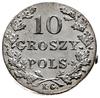 10 groszy 1831, Warszawa; wariant z prostymi łap