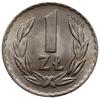 1 złoty 1949, Warszawa; na rewersie wklęsły napi