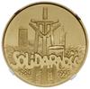 200.000 złotych 1990, Warszawa; Solidarność 1980-1990; Parchimowicz 632; złoto; stempel lustrzany,..