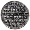 trojak 1590, Królewiec; Iger Pr.90.1.a (R4), Slg. Marienburg 1292, Voss. 1445; bardzo rzadki