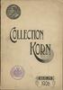 Rudolf Kube - Auktions-Katalog der Sammlung Korn; Berlin 29-31.01.1906. 1025 poz. na 120 str. i 8 ..