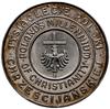 Milenium Polski, medal wydany w USA 1966 r, Aw: Orzeł z krzyżem na piersiach, w otoku napis POLAND..