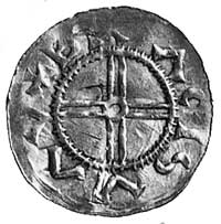 denar (Morawy), Aw: Podwójny krzyż i napis BRACI