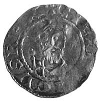 Henryk III, denar, Aw: Popiersie na wprost i nap