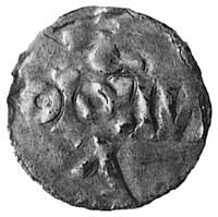 król Otto I, denar, Aw: Krzyż, w polu 4 kulki, w