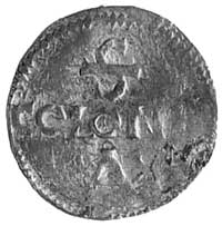 cesarz Otto II, denar, Aw: Krzyż, w polu 4 kulki