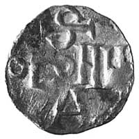 cesarz Otto II, denar, Aw: Krzyż, w polu 4 kulki i napis ODDO IMP AVG, Rw: Napis poziomy S COLONIA..