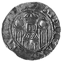biskupstwo, 2 poł. XI w., denar, Aw: Trójwieżowa