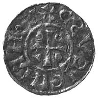 Henryk IV jako książę, denar, Aw: Krzyż i napis 