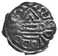 król Henryk II 1002-1009, denar, Aw: Kapliczka, poziomo litery ONO, wokół napis SCDVODO: S, Hahn 8..