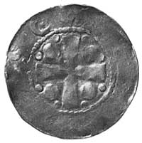 denar, Aw: Kapliczka i napis ..ST.., Rw: Krzyż, w polach 4 kulki i napis SC..M., Dbg.836, 1,0 g.