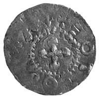 król Otto III, denar, Aw: Krzyż równoramienny i 