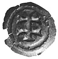 brakteat, Toruń, krzyż dwuramienny, Kop.I -r-, Gum.465
