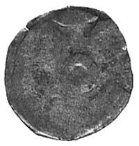 denar, Kamień, Aw: Krzyż i kropka, Rw: Gryf w lewo, Kop.V (awers), Kop.IV (rewers) -rr-, Dbg.340 (..