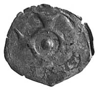 denar jednostronny, Kamień, Aw: Krzyż i kropka, Kop.V, Dbg.340, nie notowany typ monety jednostron..