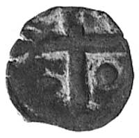 denar jednostronny, Kamień, Aw: Krzyż i dwie kro