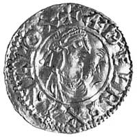Etelred II, denar-naśladownictwo, Aw: Popiersie 