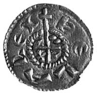 denar, Aw: Krzyż, w polu kropki i X, w otoku nap